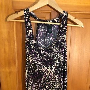 Purple and black tank